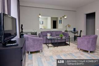 Гостиница Аврора Челябинск Номер комфорт с 1 двуспальной кроватью-21